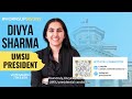 Divya sharma  umsu president