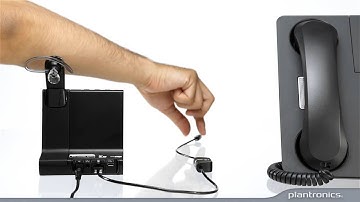 Savi 700 Series-How to Connect to a Desk Phone Through a Headset Jack and How to Use