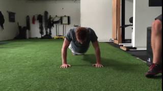 Front Plank Serratus Punch from Hands