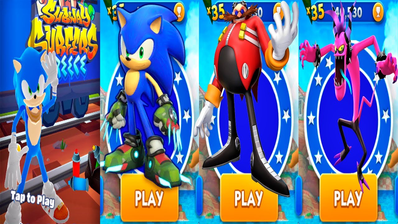 Subway Surfers Sonic Boom vs Sonic Dash All Sonic Prime Characters All ...