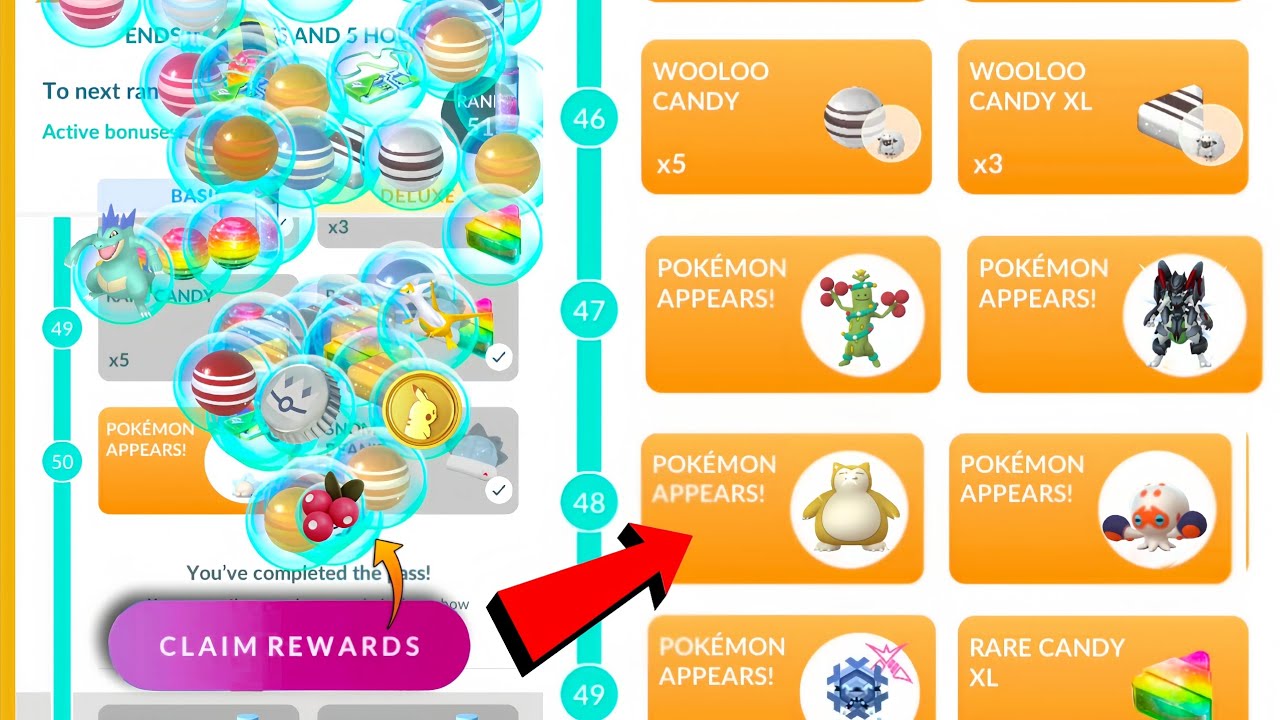 Winter holidays : Delux Pass Rewards | Rare Pokémons and Items 