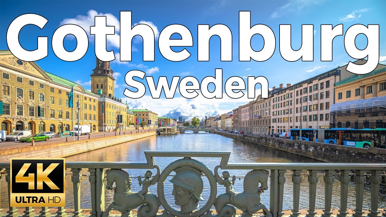 Gothenburg (Göteborg), Sweden Walking Tour 4k - With Captions