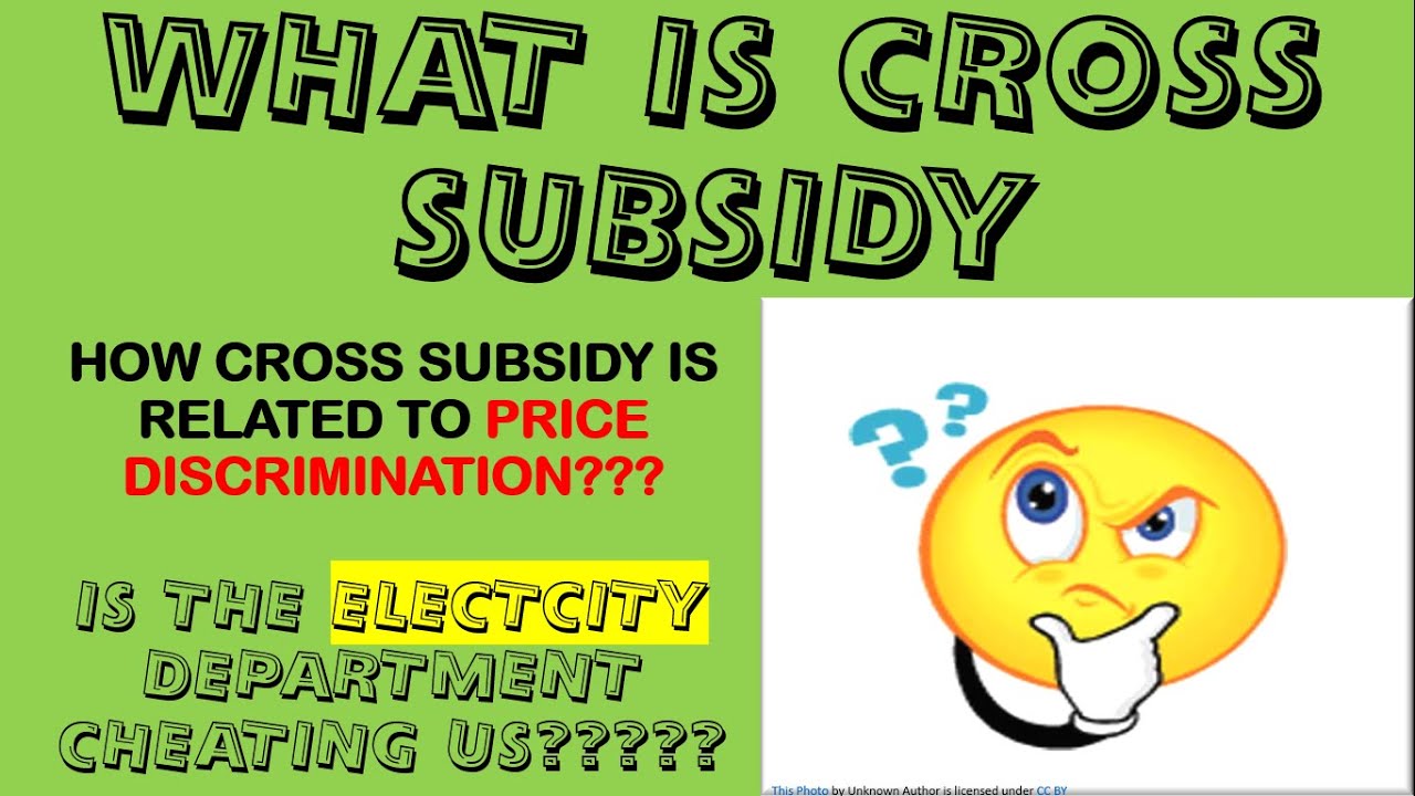 WHAT IS CROSS SUBSIDY HOW CROSS SUBSIDY A CONSEQUENCE OF PRICE