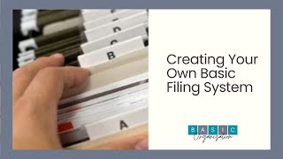 Basic Filing System