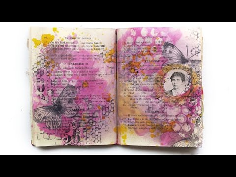 Art Basics - Soft Gel - resist effect on journal page