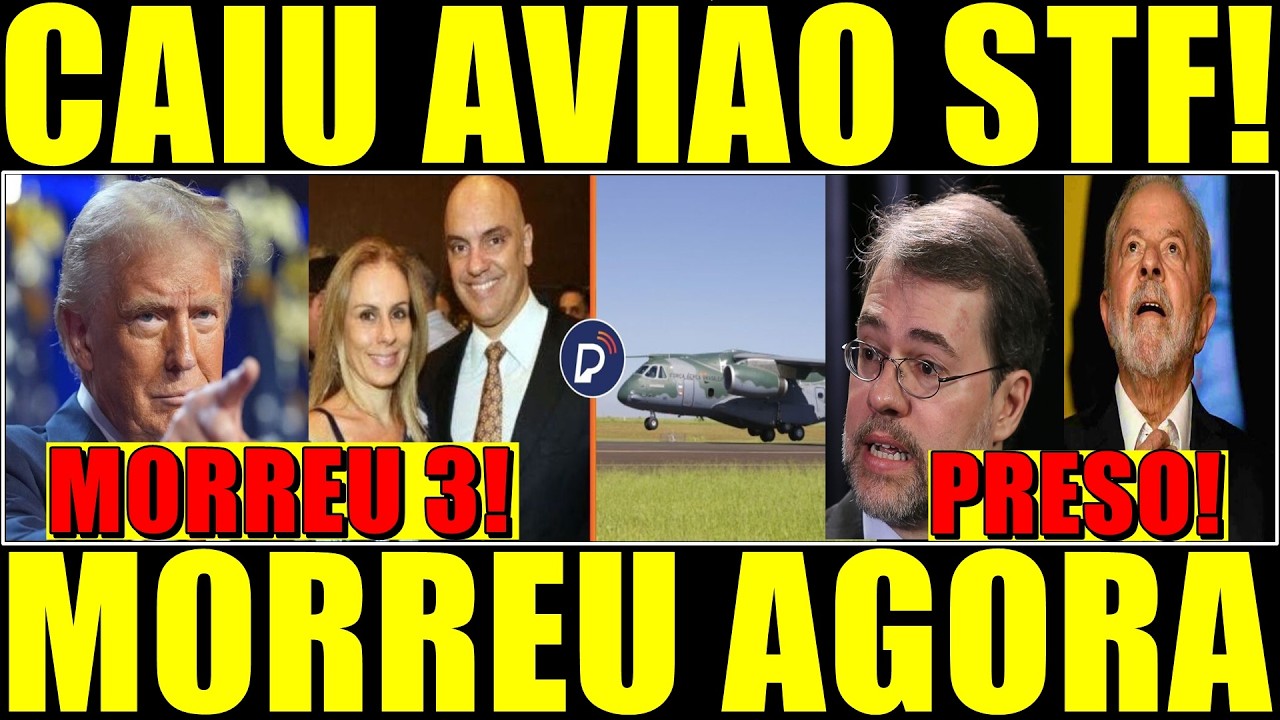 CAIU AVIÃO: M0RREU 3 MINISTRO E ESPOSA DESESPERO LULA EM COLAPSO PRESO AGORA FOGO EM BRASILIA CAIU!!