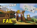 WORST TRADE EVER! (FAIL) - Minecraft Survival Ep 19.