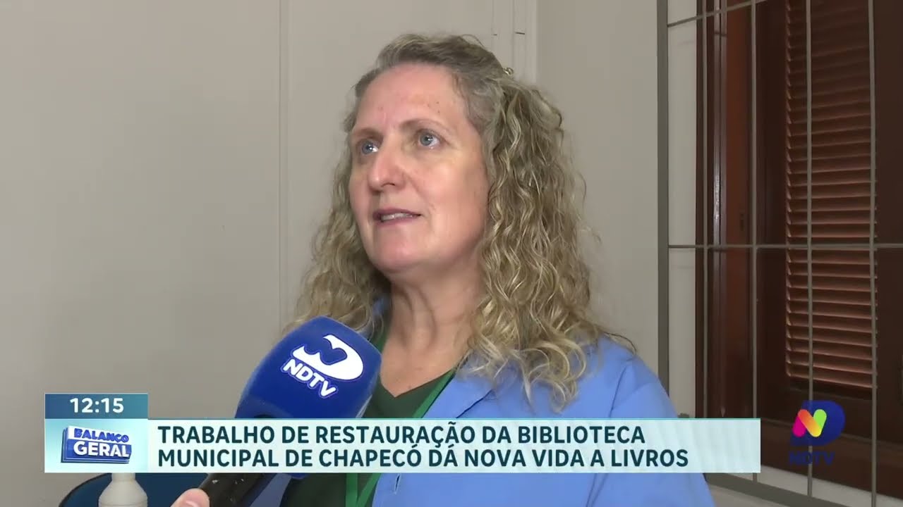 Restauração da Biblioteca de Chapecó dá nova vida a livros