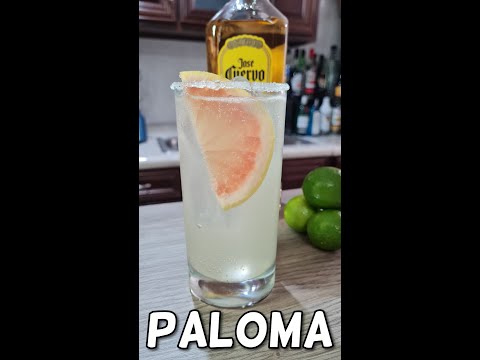 PALOMA Cóctel - Receta Muy Fácil - Bebida Tradicional Mexicana - #shorts