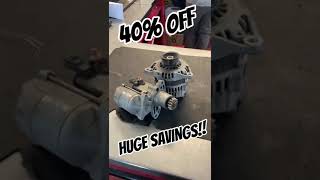 Get 40% OFF Alternators & Starters you pull from the yard, March 7-13! See Store for details!