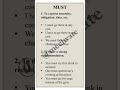 Learn Modal Verbs in 2 seconds | Tense &amp; Types of Sentences Explained #englishgrammar #english