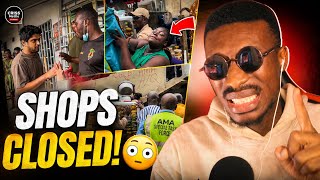 Ghana Cleaning Exercise: SHOPS CLOSED! 😳 Did Authorities Go Too Far?