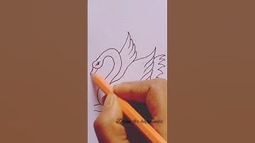 #easydrawing #easy swan drawing #shorts #Draw for happiness #swan drawing for beginner #goodmorning