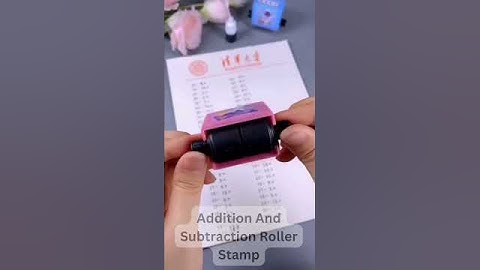 Best Addition And Subtraction Roller Stamp || #shorts