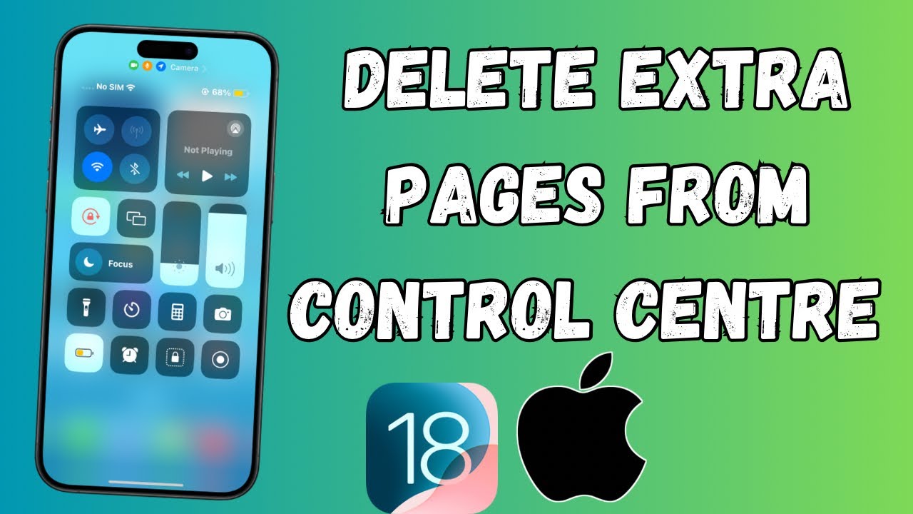 How to Delete Extra Pages From Control Centre on iPhone in iOS 18 ...