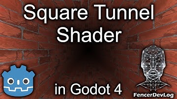 Godot 4: Square tunnel shader (tutorial)