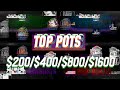 HIGH STAKES POKER $800/$1600 PLO/NLH Cash Game Top Pots Ep20 Cards-UP Highlights