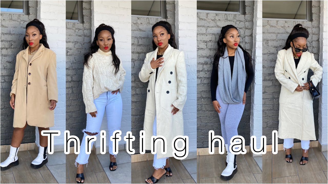 Winter thrifting haul ||neutral colours ||South African Youtuber 🇿🇦❤️