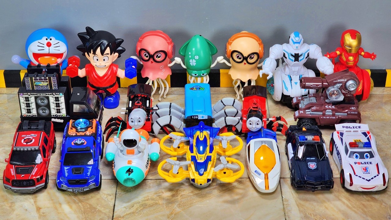 Pasukan Choo Choo Charles Berkumpul Thomas Exe Bus Tayo Aktraksi Robot Cumi Cumi Robot Gurita Joged.