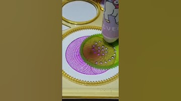 How many rotations did the pen make in total? 🥰#satisfying short #spirograph short #shorts