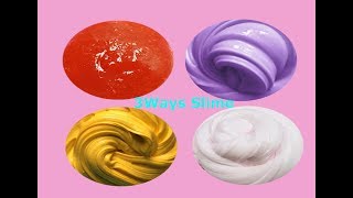 3 ways Easy borax substitute, Homemade 2 ingredients Slime recipes | Slime Videos