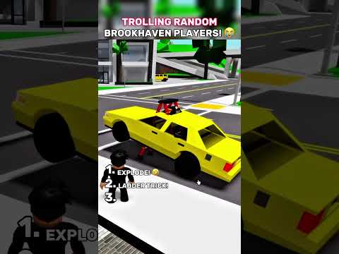 TAXI DRIVER WAS SO MAD! 😭 #roblox #brookhaven 
