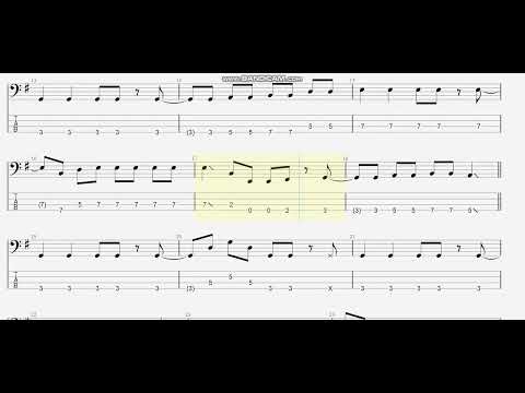 マザーロード　【Saucy Dog】　ベースtab譜