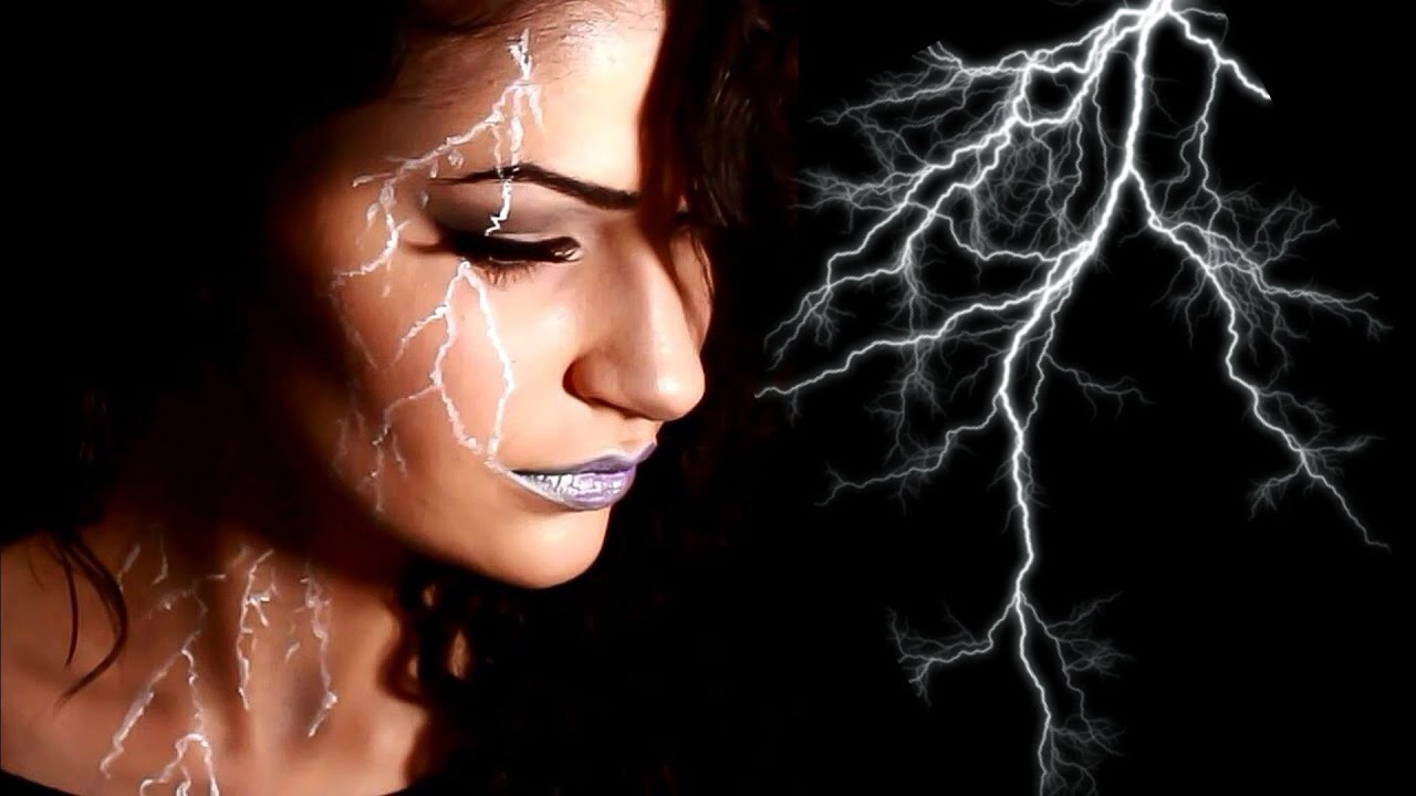 Lightning Makeup / Bodypaint Tutorial YouTube