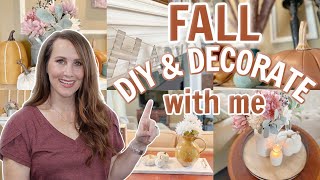 FALL DIYS and DECORATE WITH ME! Easy Fall Decorating Ideas 2021