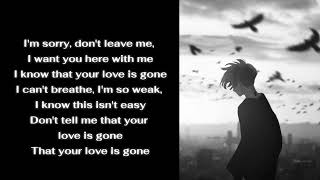 Love is gone - Dylan Mathew and slander {lyrics}