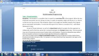 Thread Exception in Java