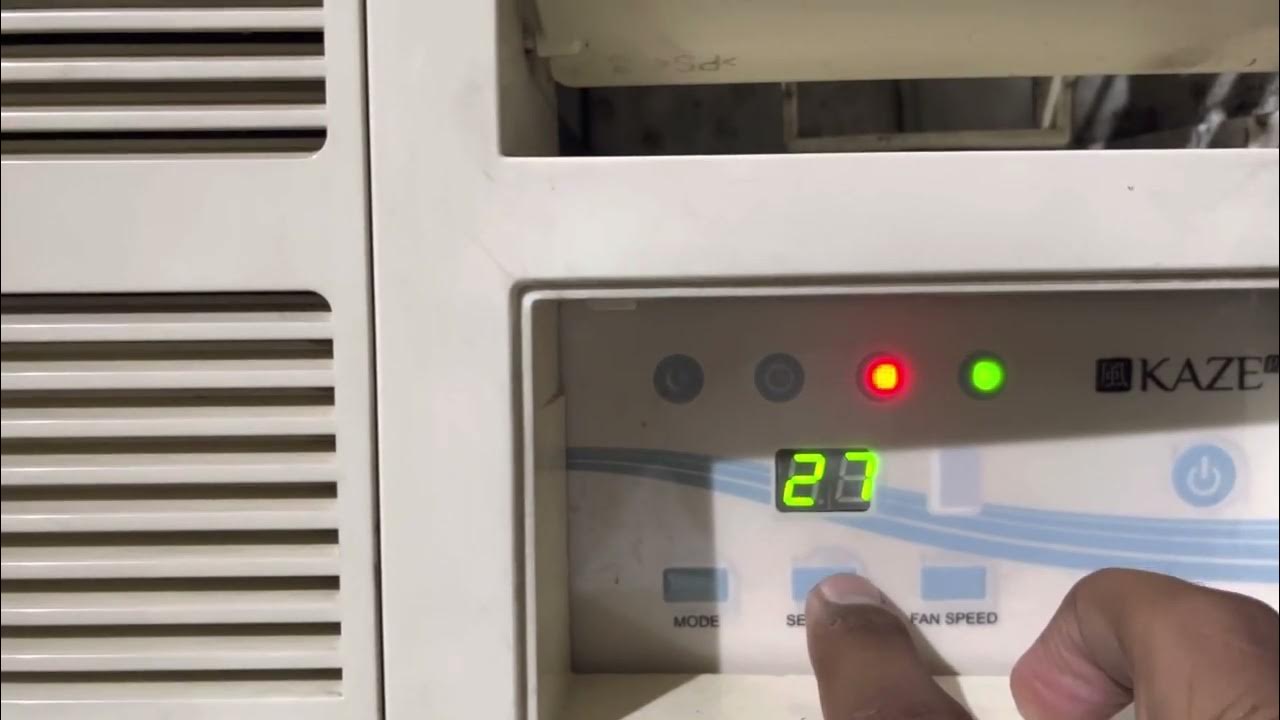 How to change temperature in air conditioner (AC) YouTube
