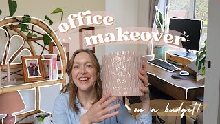 ✨ HOME OFFICE MAKEOVER | renterfriendly & on a budget!