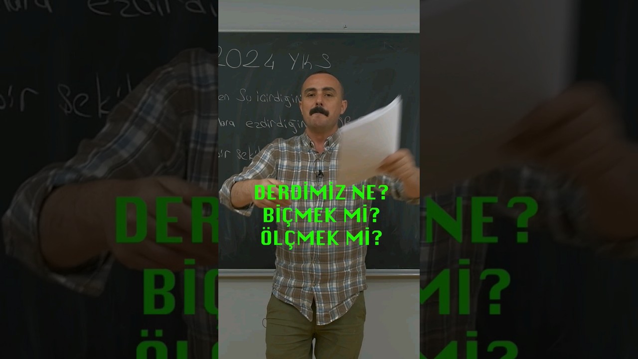Derdiniz Ne? Bu sınavın ölçme ve değerlendirme ile alakası yok #yks #tyt #ayt