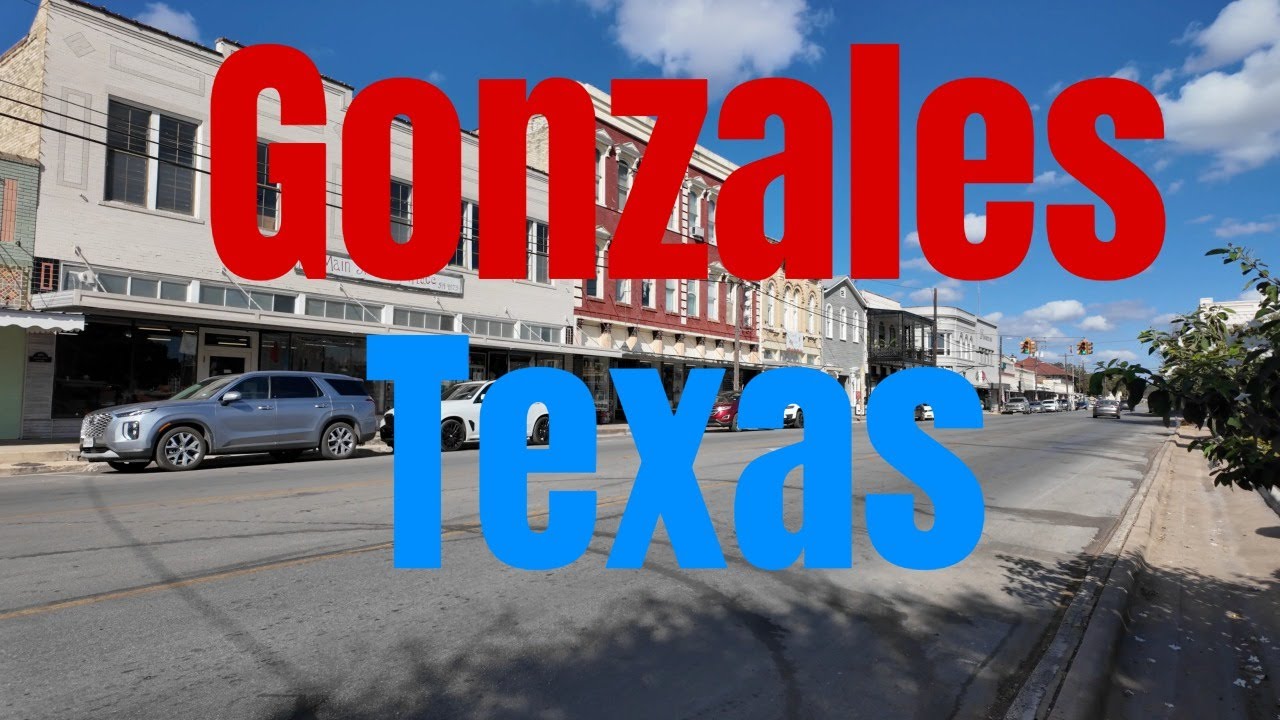 Long walking tour of downtown Gonzales Texas in 4K