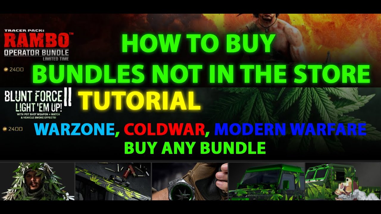 HOW TO BUY BUNDLES NOT IN THE STORE WARZONE COLDWAR MODERN WARFARE  VANGUARD HOW TO BUY ANY BUNDLE