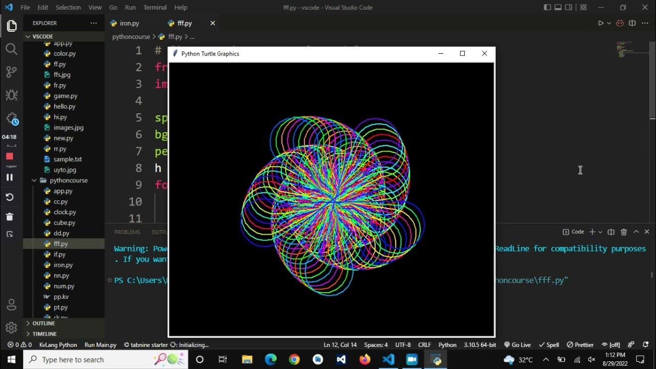 Draw This Pattern In Python Turtle || Simple Coder BK |#python - YouTube