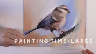OIL PAINTING TIME-LAPSE || Bird