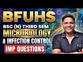 BFUHS BSc Nursing 3rd Sem: Microbiology &amp; Infection Control Important Questions