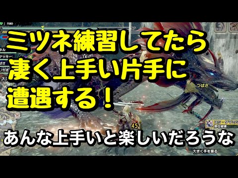 【モンハンライズ】ヌシ・タマミツネ重大事変　野良マルチ　片手剣　凄く上手い片手に遭遇