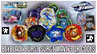 BEYBLADE SURGE WAVE 3 QR CODES SPEEDSTORM World Spryzen, Pro Series