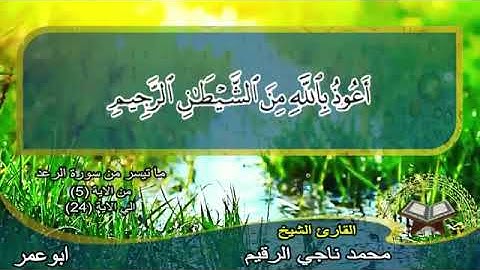 تلاوة من سورة الرعد للقارئ محمد الرقيم