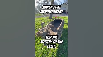 DIY Marshboat Modifications #fishing #duckblind #huntingblind  #duckhunting #hunting  #outdoors