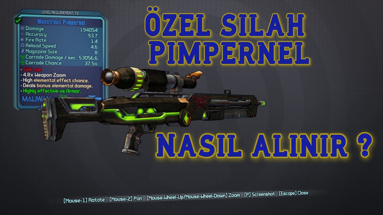 Borderlands 2 Ozel Silahlar Bolum 2 Pimpernel Youtube Borderlands 2 Ozel Silahlar Bolum 2 Pimpernel Youtube