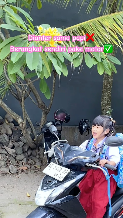 DOMINIQUE BERANGKAT SEKOLAH NAIK MOTOR SENDIRI😱😱 #viralshort #viralditiktok #viralvideo