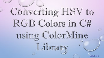 Converting HSV to RGB Colors in C# using ColorMine Library