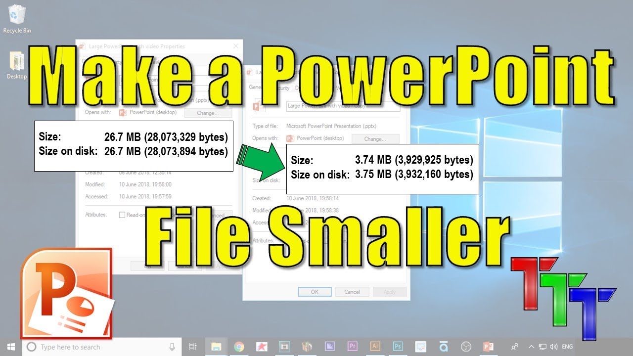 reduce size of a powerpoint presentation