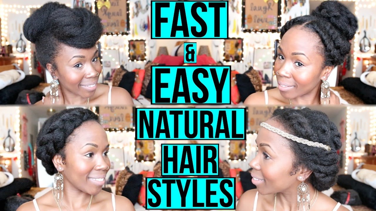Fast Easy Protective Natural Hair Styles For Work School Date