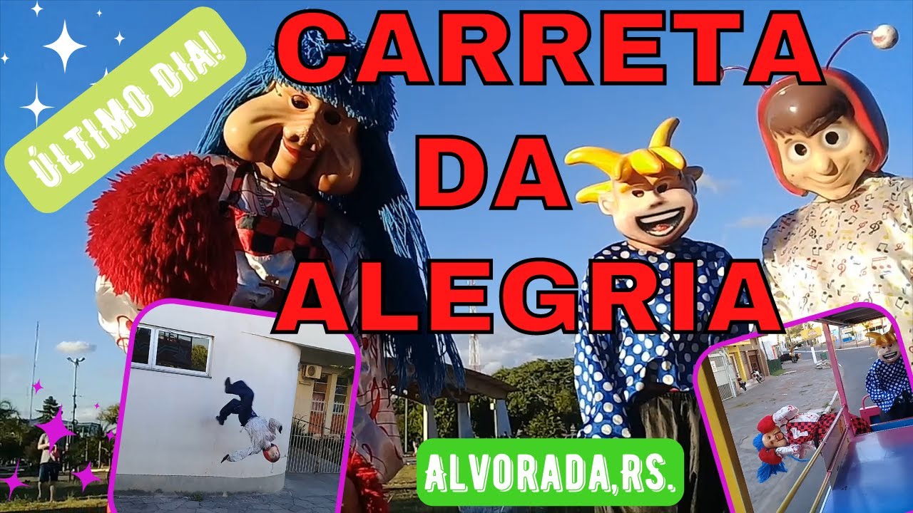 Em turnê, Carreata da Alegria chama atenção pelas ruas de Porto Alegre