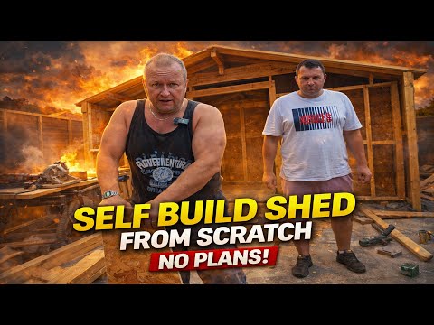 We Built A Shed From Scratch With No Plans!